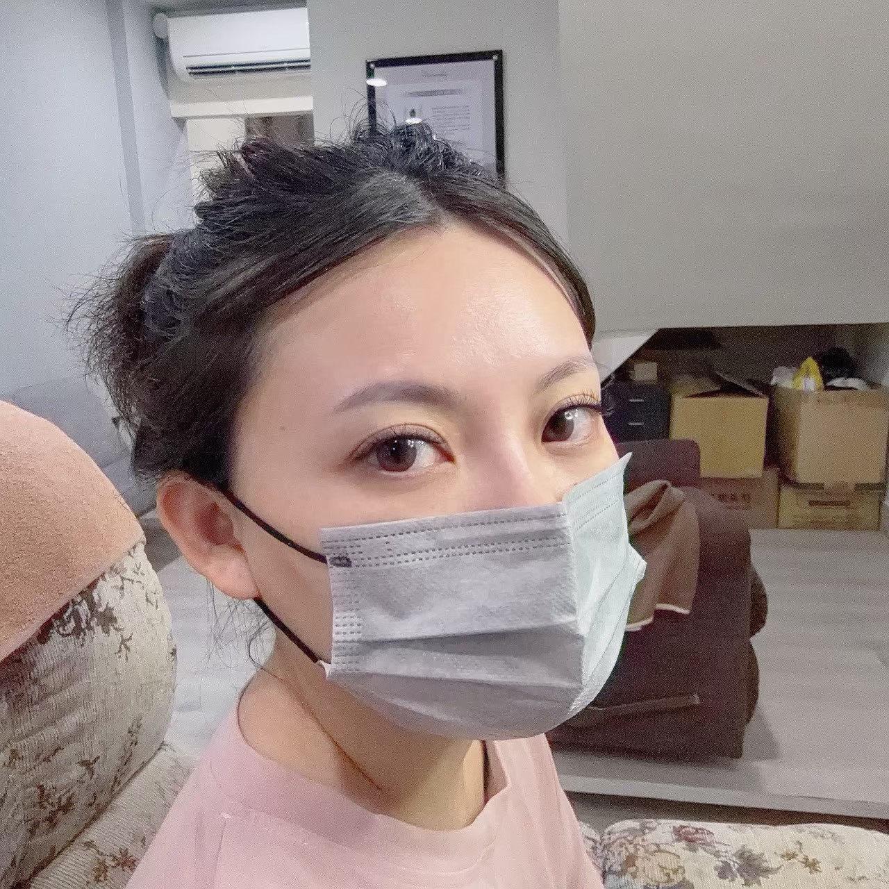 台南永康接睫毛 暐恩極緻美學沙龍 斜側面看，睫毛往外延伸