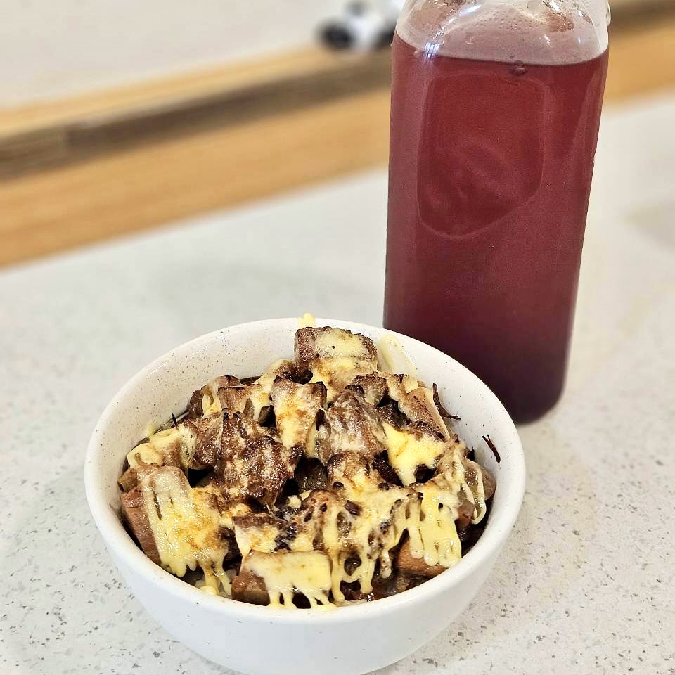 台南拉麵 鶴昇町拉麵 加點套餐 A：叉燒飯（小）＋莓果醋