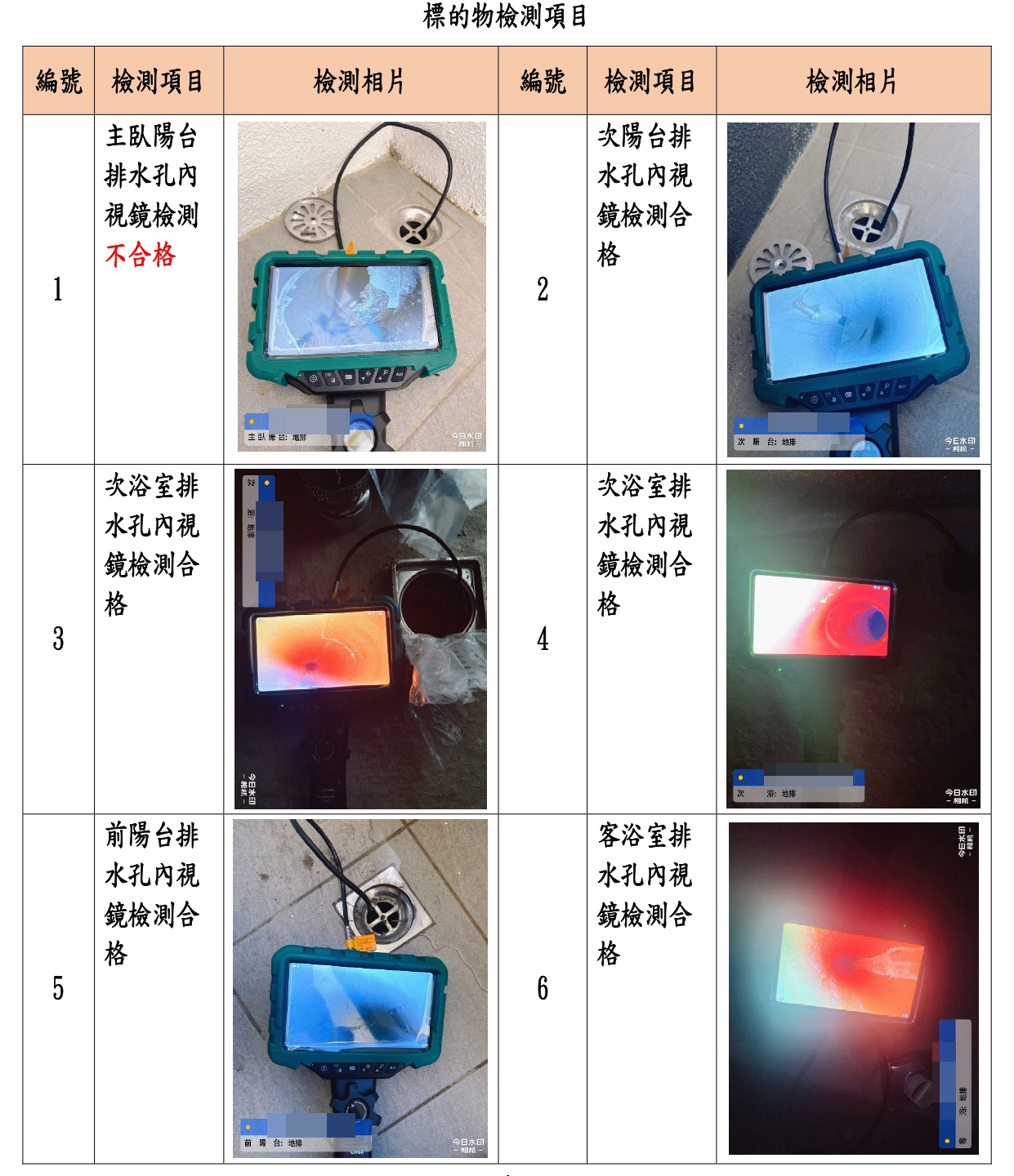 鼎創提供的正式驗屋報告