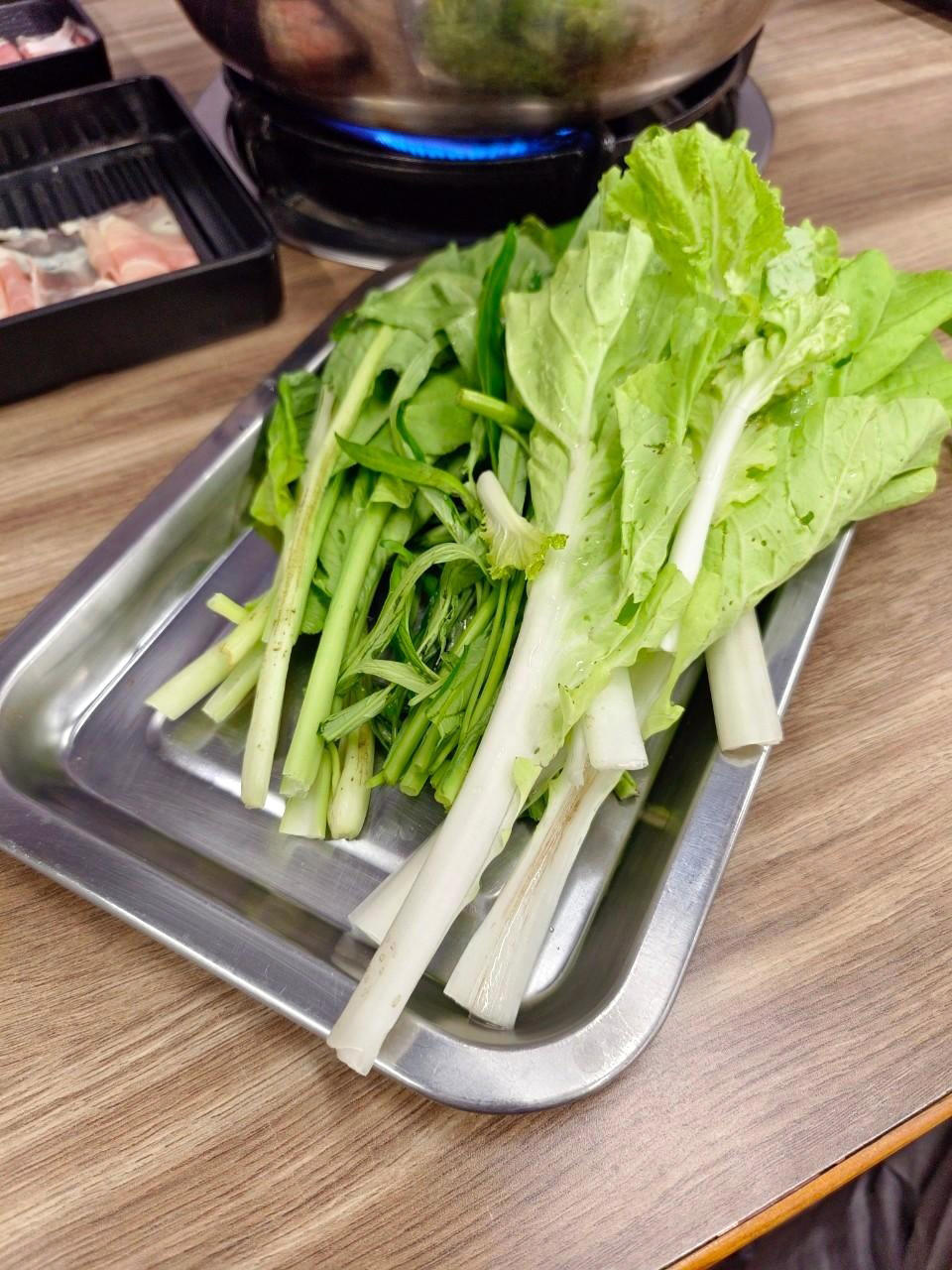 蔬菜下鍋後的狀態