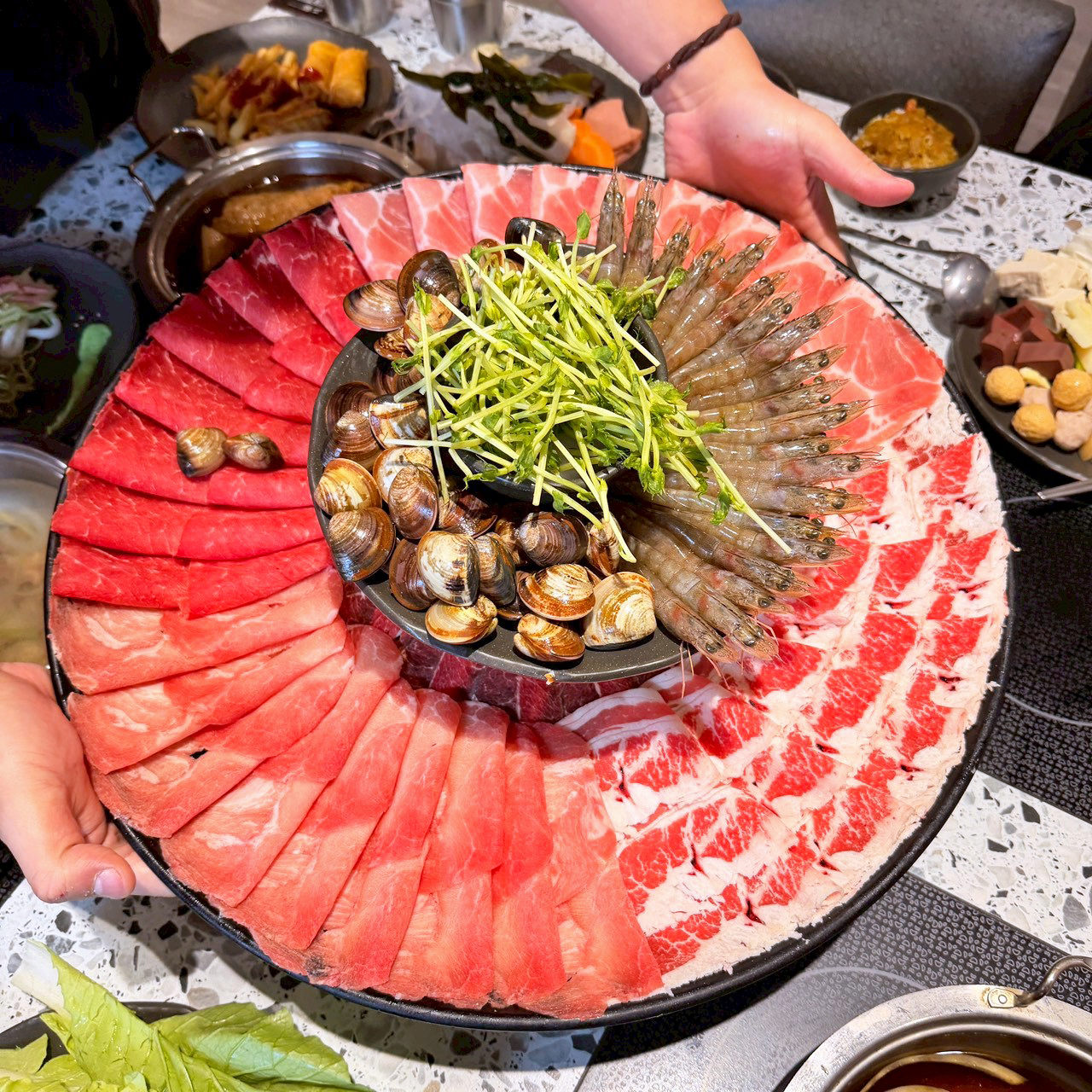 大仙肉盤的四種牛肉