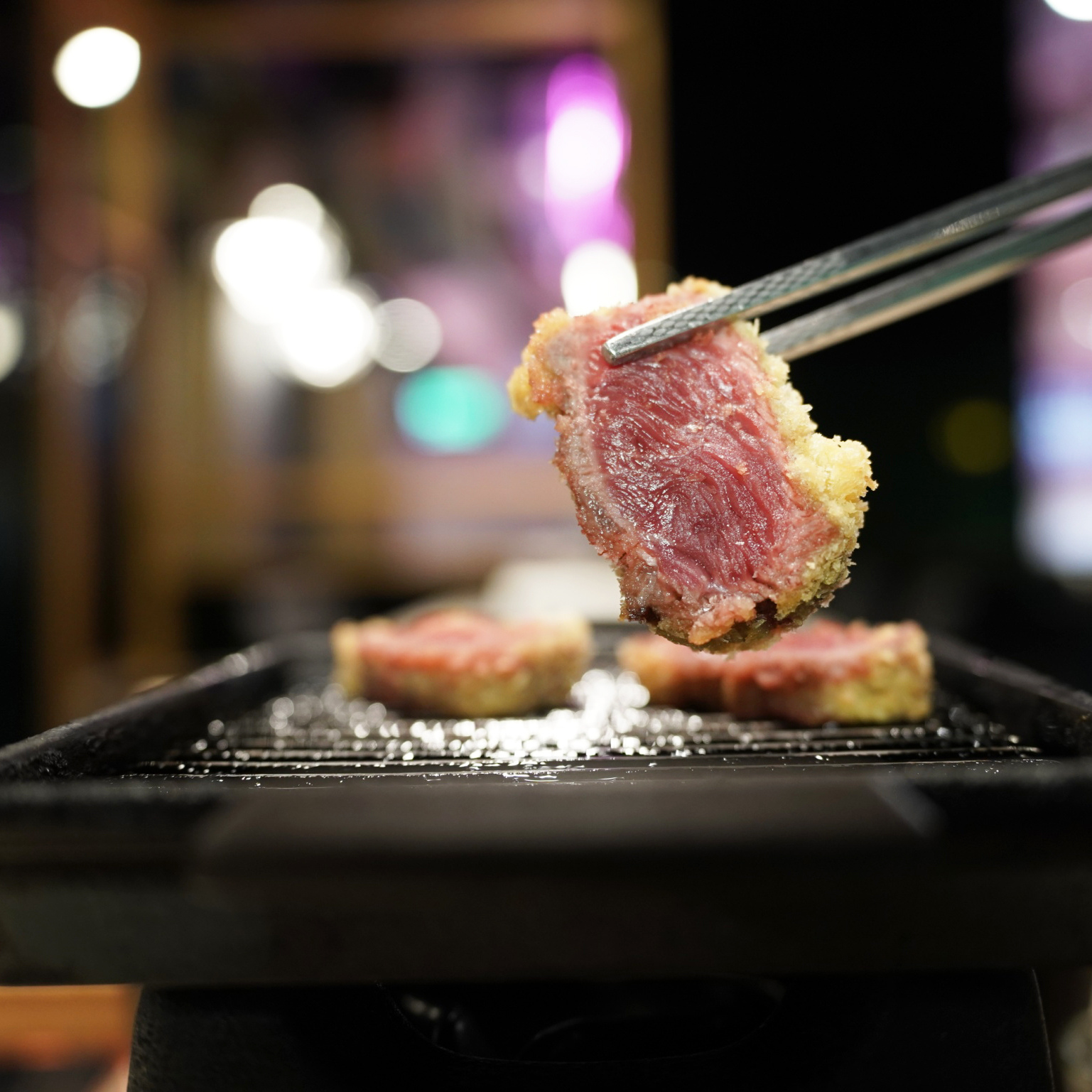 定食附的迷你烤爐
