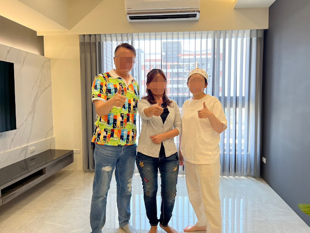 姑姑與設計師的合照