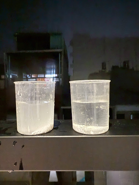 安裝前自來水與處理後淨軟水的對比