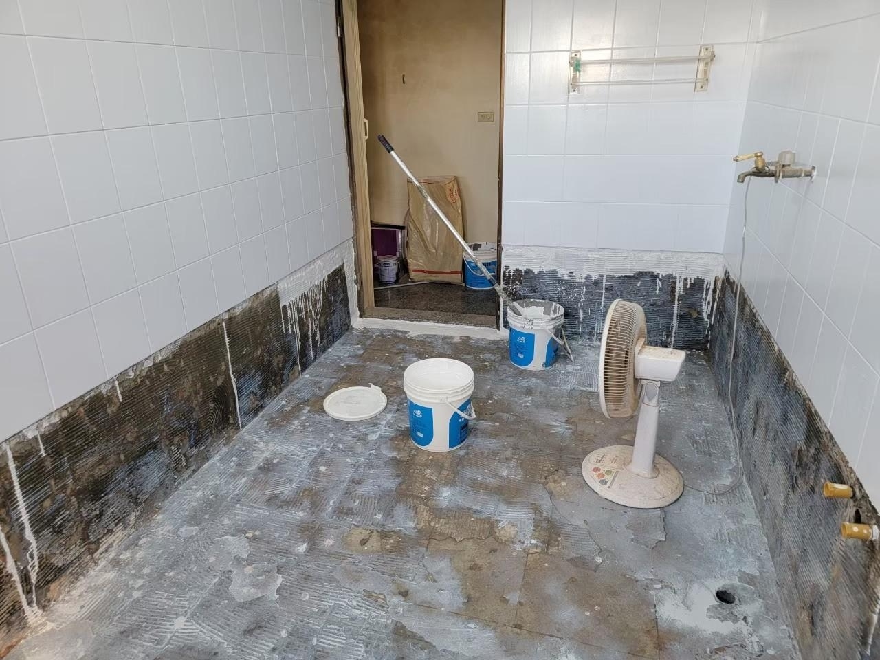 牆面防水層完成