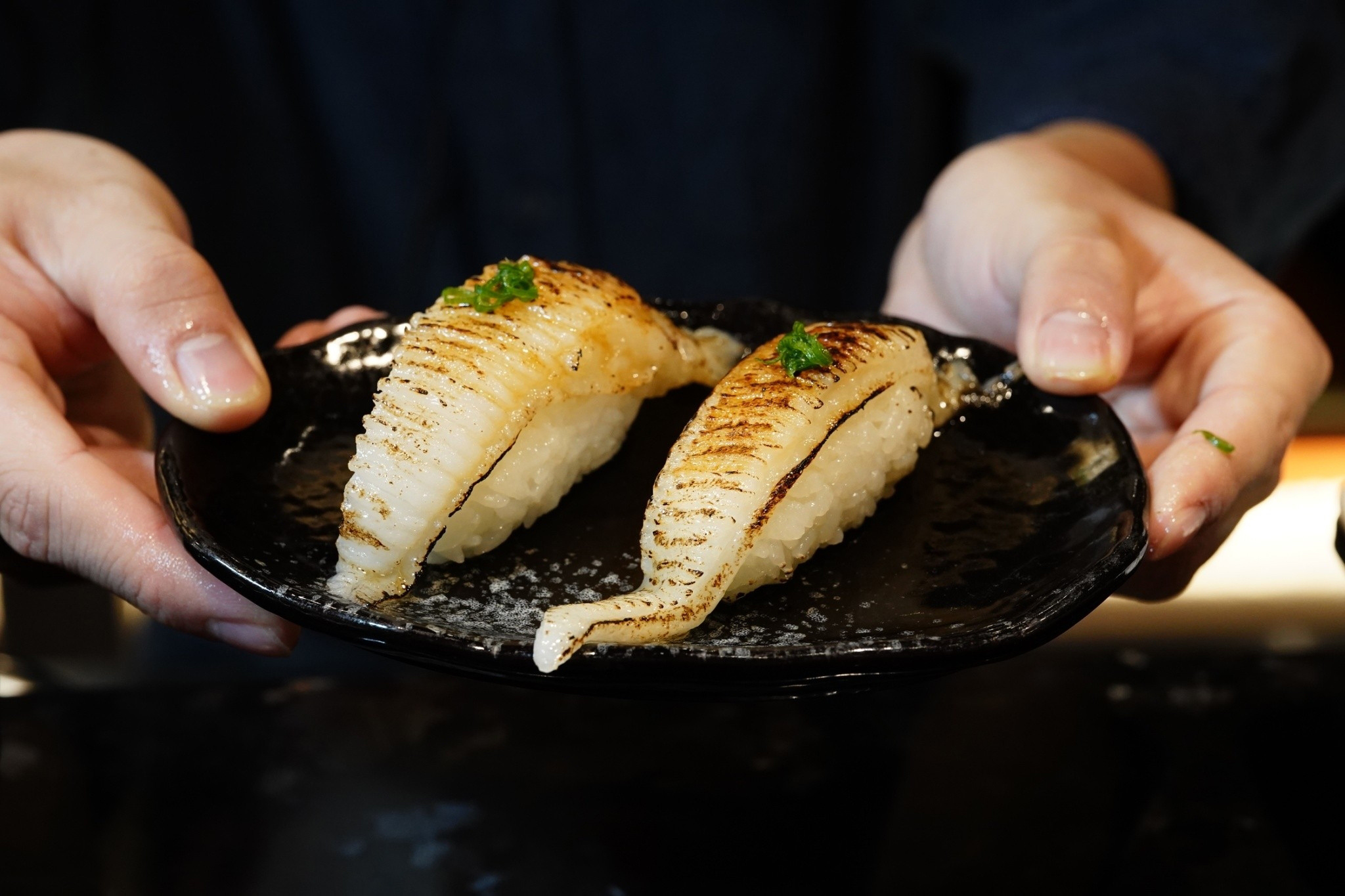 炙燒鰈魚握壽司